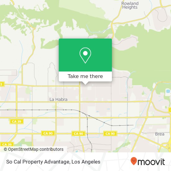 Mapa de So Cal Property Advantage