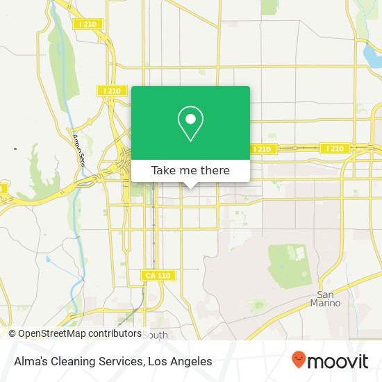 Alma's Cleaning Services map