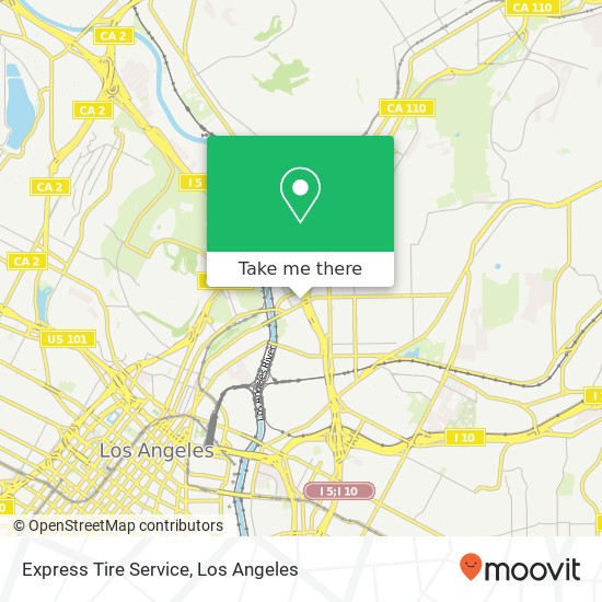 Mapa de Express Tire Service