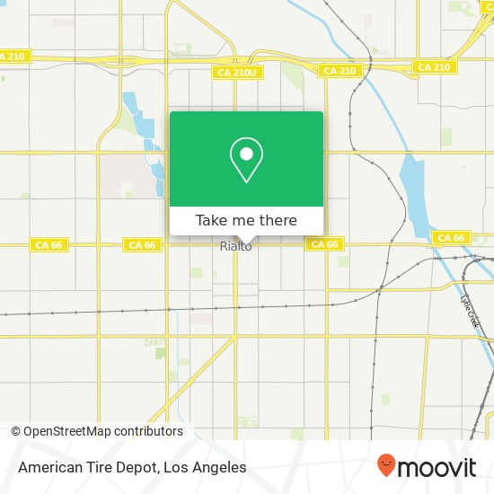 American Tire Depot map