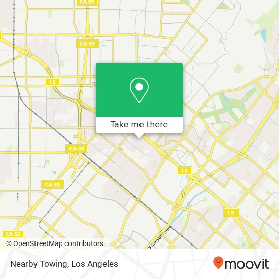 Nearby Towing map
