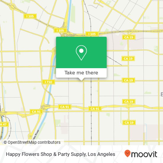 Mapa de Happy Flowers Shop & Party Supply