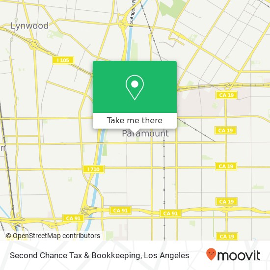 Second Chance Tax & Bookkeeping map