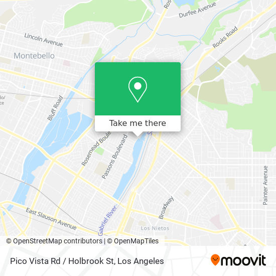 Pico Vista Rd / Holbrook St map