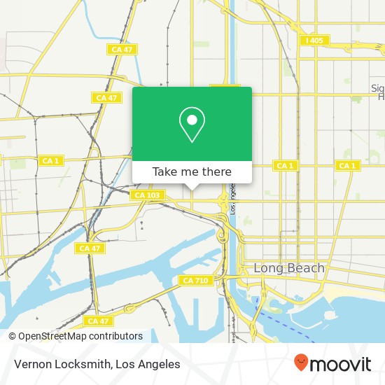 Vernon Locksmith map