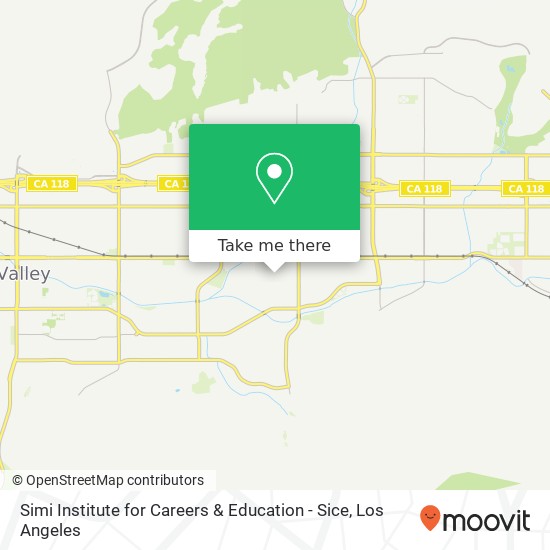 Simi Institute for Careers & Education - Sice map