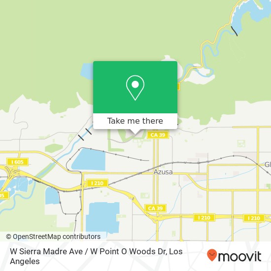Mapa de W Sierra Madre Ave / W Point O Woods Dr