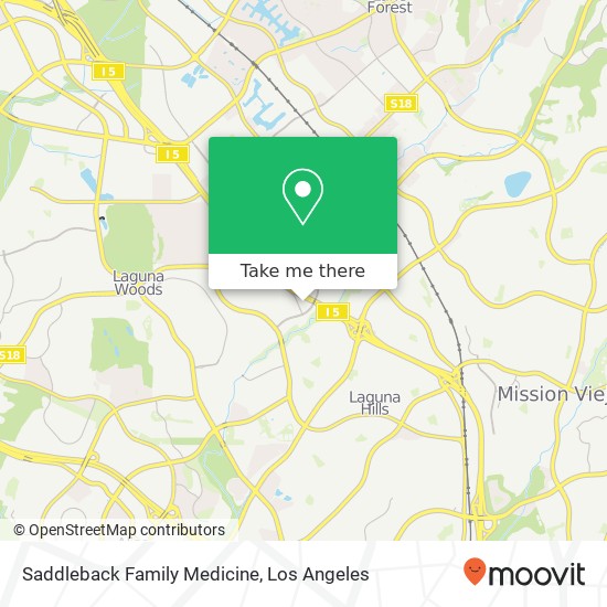 Saddleback Family Medicine map