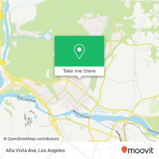 Alta Vista Ave map