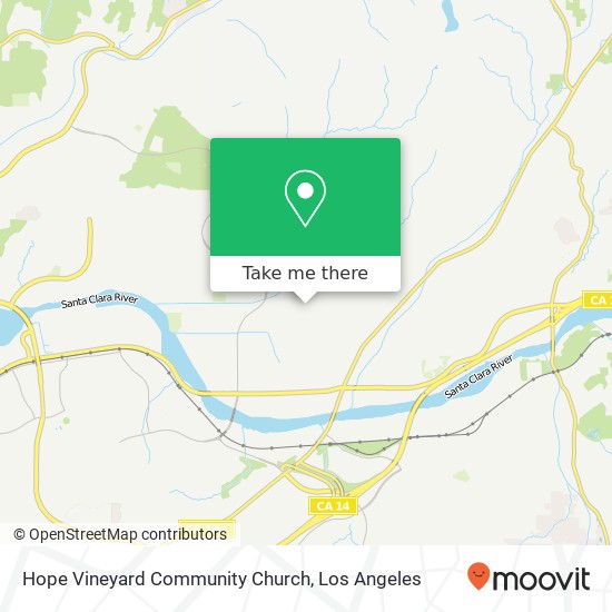 Mapa de Hope Vineyard Community Church