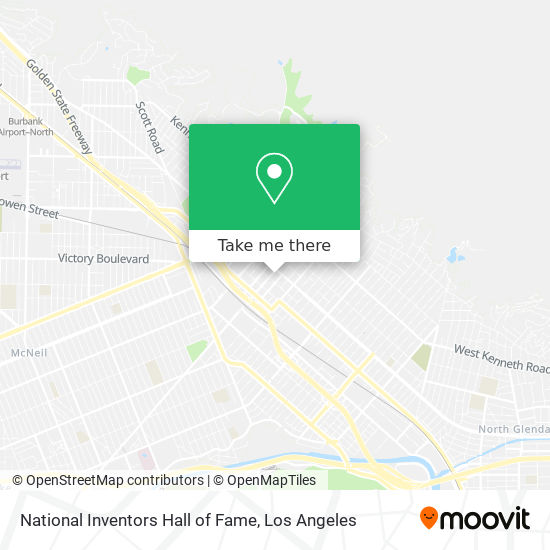 National Inventors Hall of Fame map