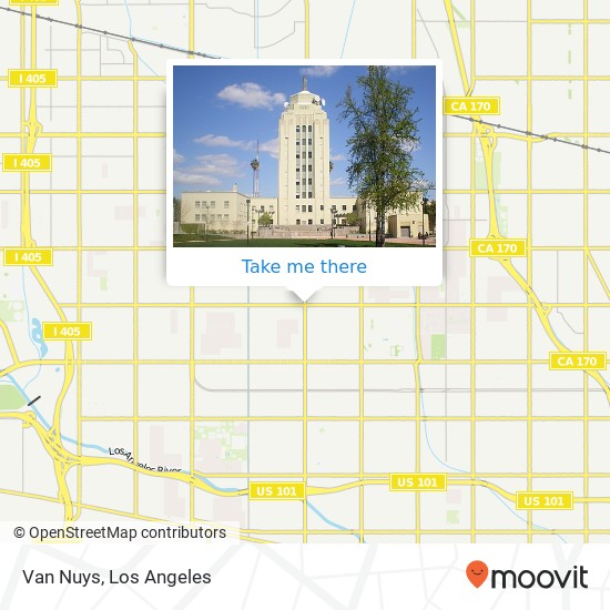 Van Nuys map