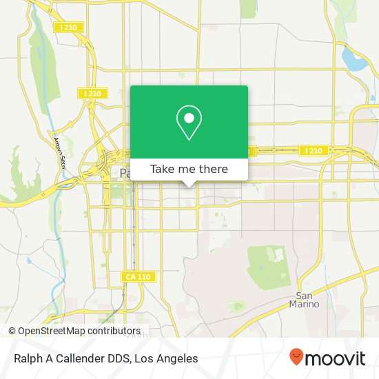 Ralph A Callender DDS map