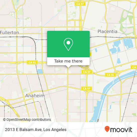 2013 E Balsam Ave map