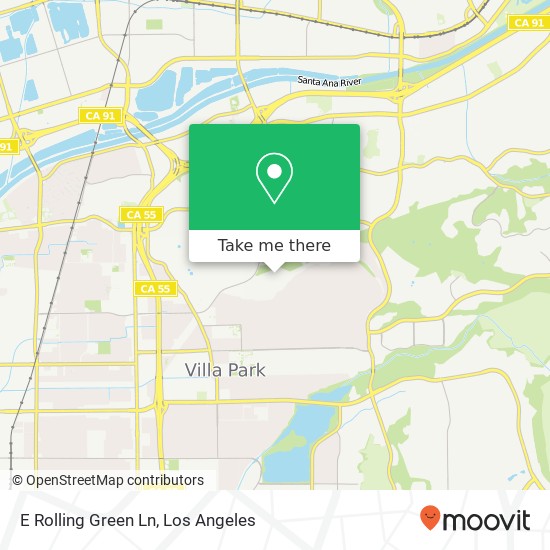 E Rolling Green Ln map