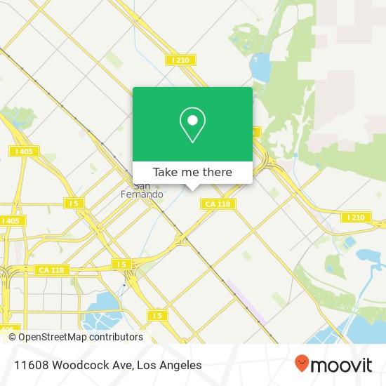 Mapa de 11608 Woodcock Ave