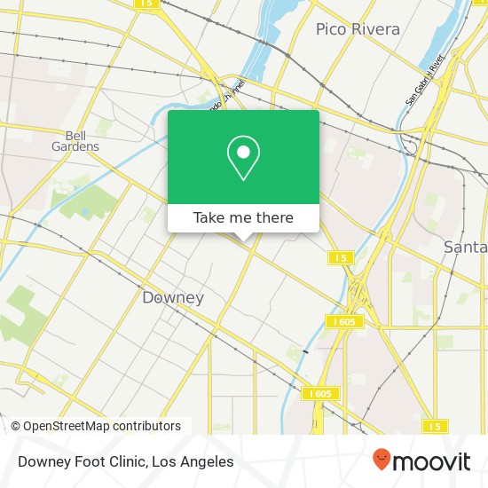 Downey Foot Clinic map