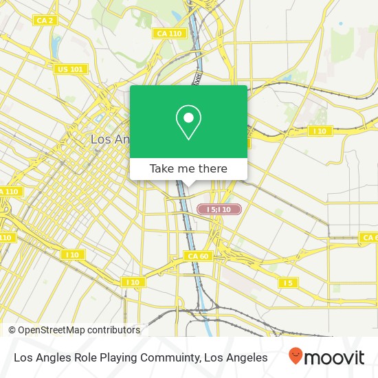 Los Angles Role Playing Commuinty map
