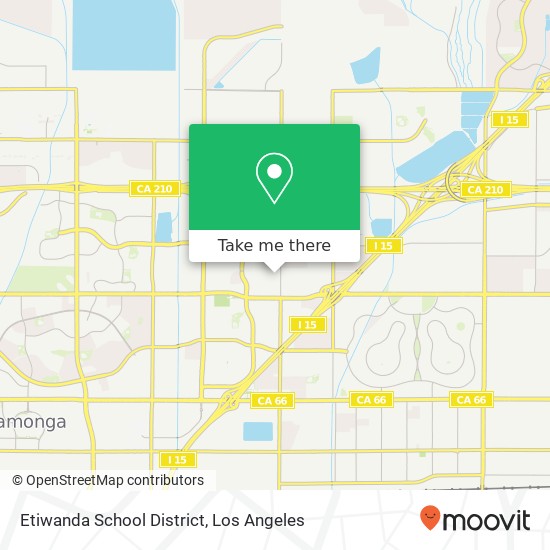 Mapa de Etiwanda School District