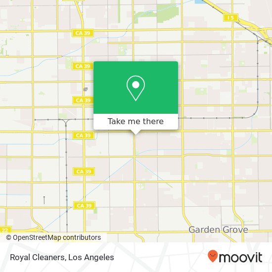 Royal Cleaners map