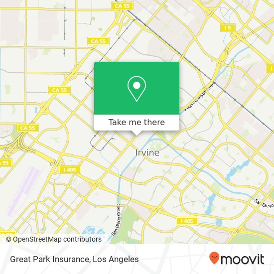 Great Park Insurance map