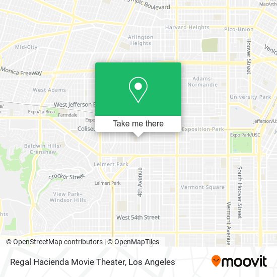 Regal Hacienda Movie Theater map