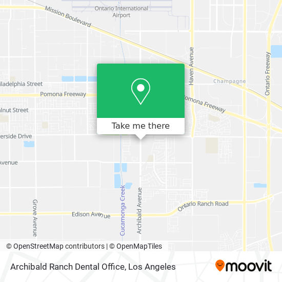 Mapa de Archibald Ranch Dental Office