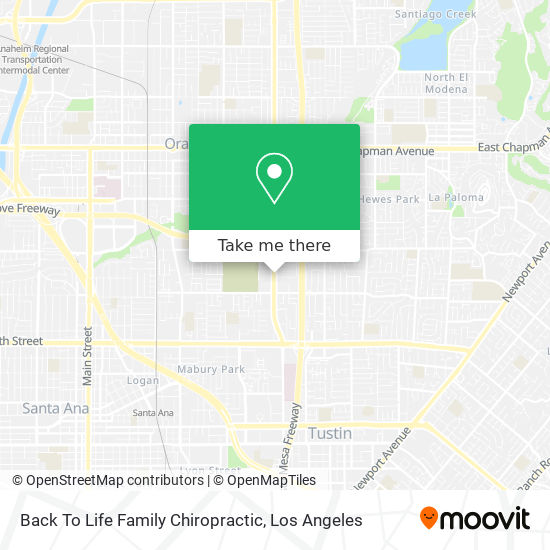 Back To Life Family Chiropractic map