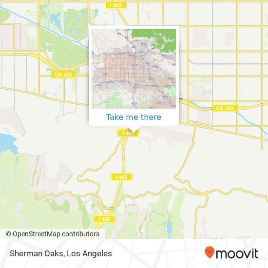 Mapa de Sherman Oaks