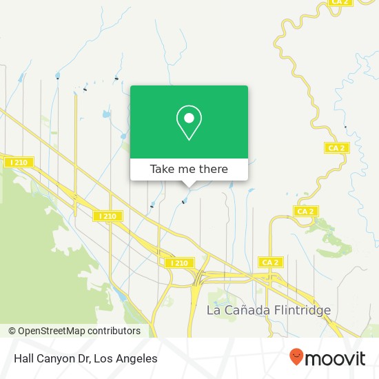Hall Canyon Dr map