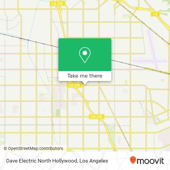 Dave Electric North Hollywood map