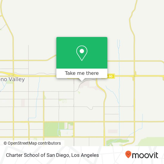 Charter School of San Diego map