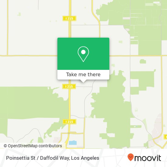 Poinsettia St / Daffodil Way map