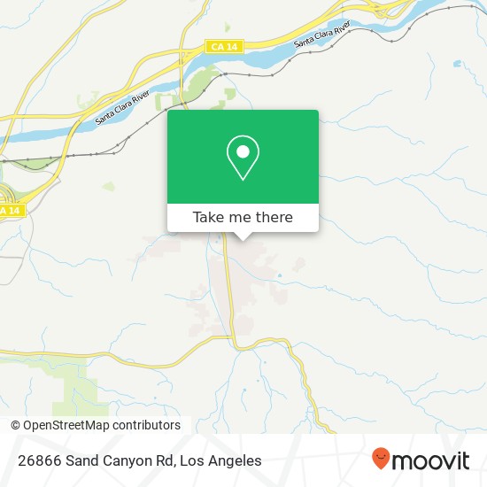 26866 Sand Canyon Rd map