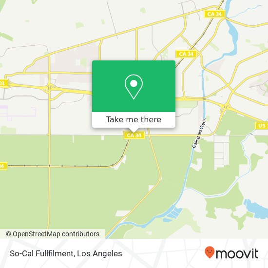 So-Cal Fullfilment map