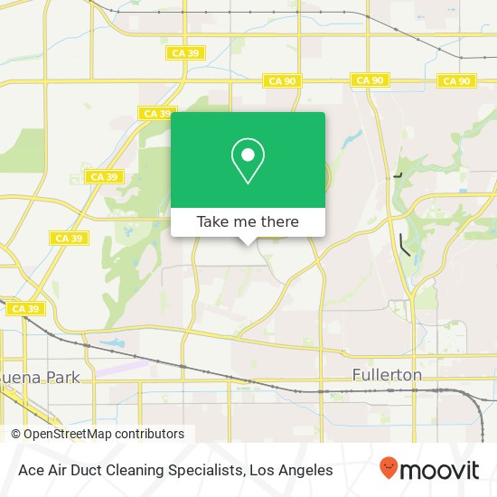 Ace Air Duct Cleaning Specialists map