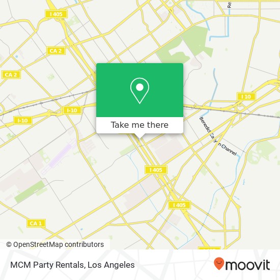 Mapa de MCM Party Rentals