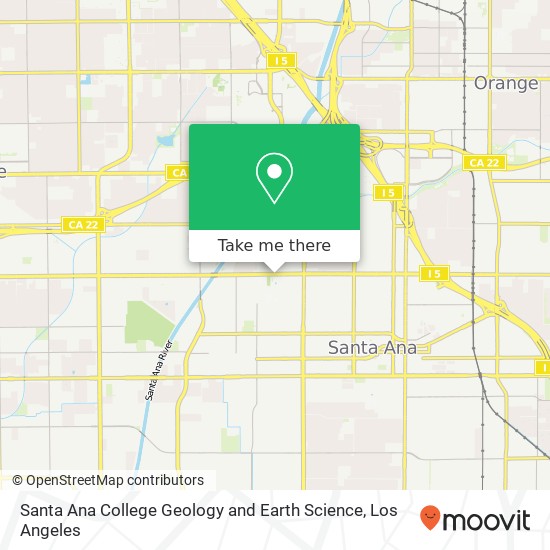 Santa Ana College Geology and Earth Science map