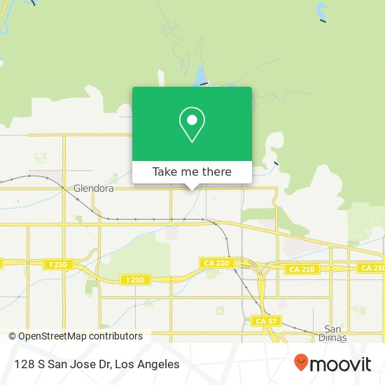 128 S San Jose Dr map