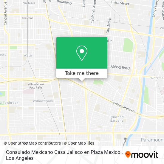 Consulado Mexicano Casa Jalisco en Plaza Mexico. map