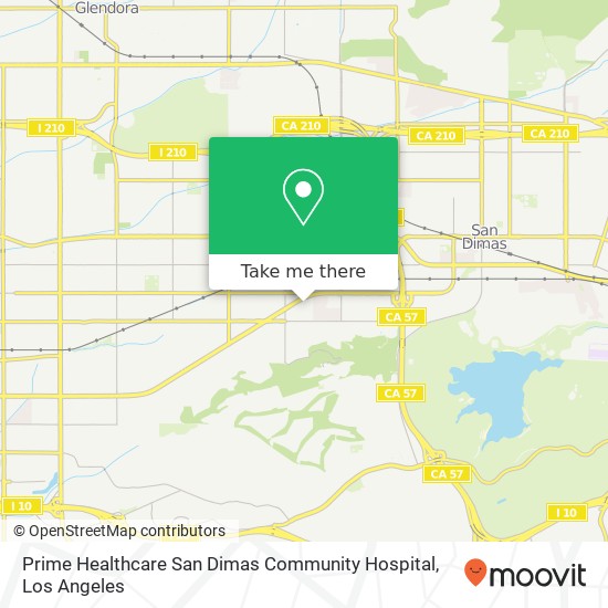 Prime Healthcare San Dimas Community Hospital map