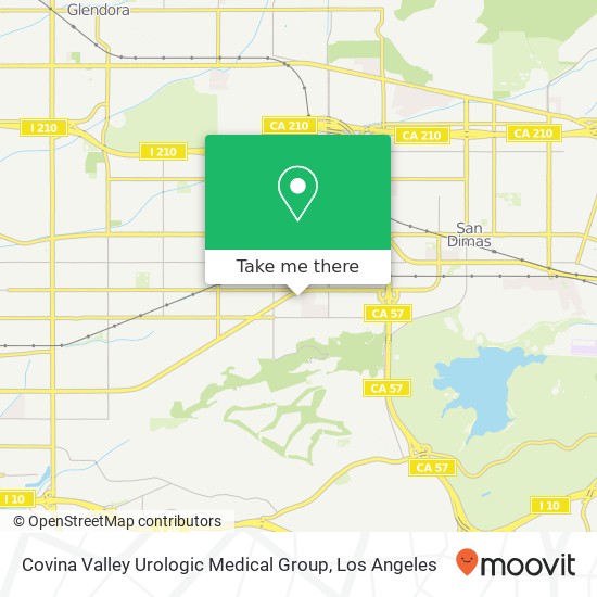 Mapa de Covina Valley Urologic Medical Group