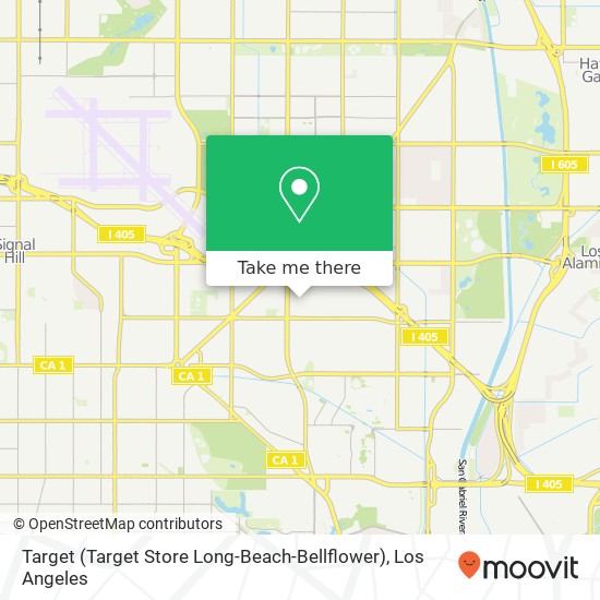 Target (Target Store Long-Beach-Bellflower) map