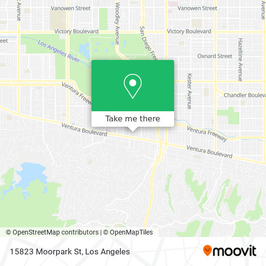 Mapa de 15823 Moorpark St