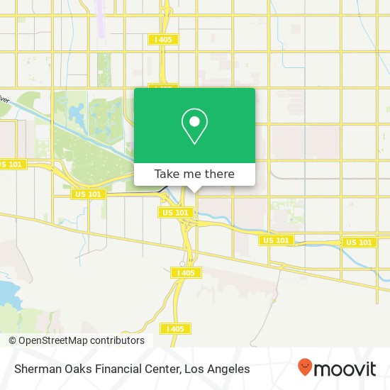 Sherman Oaks Financial Center map