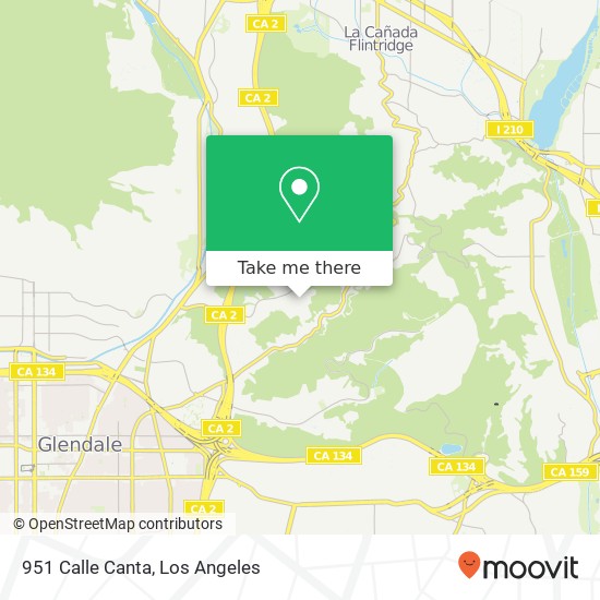 951 Calle Canta map