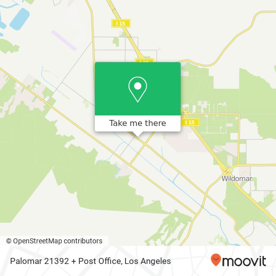 Mapa de Palomar 21392 + Post Office