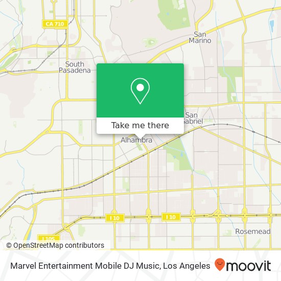 Marvel Entertainment Mobile DJ Music map
