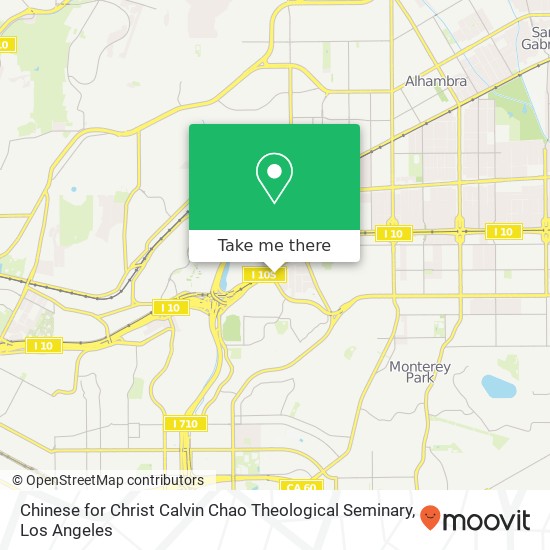 Chinese for Christ Calvin Chao Theological Seminary map