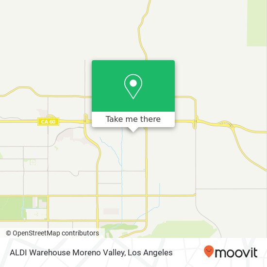 ALDI Warehouse Moreno Valley map